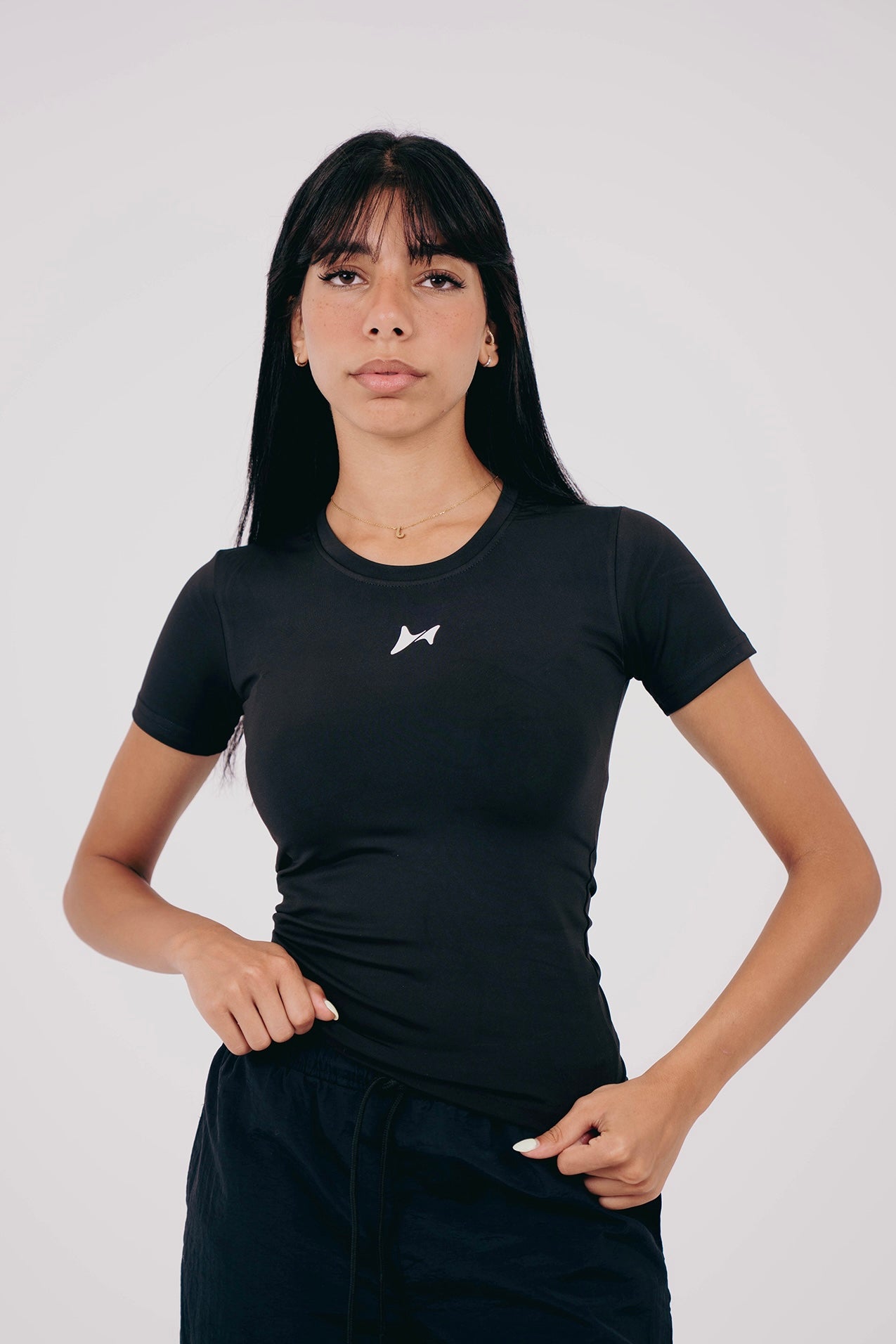 Black Training Baby Tee