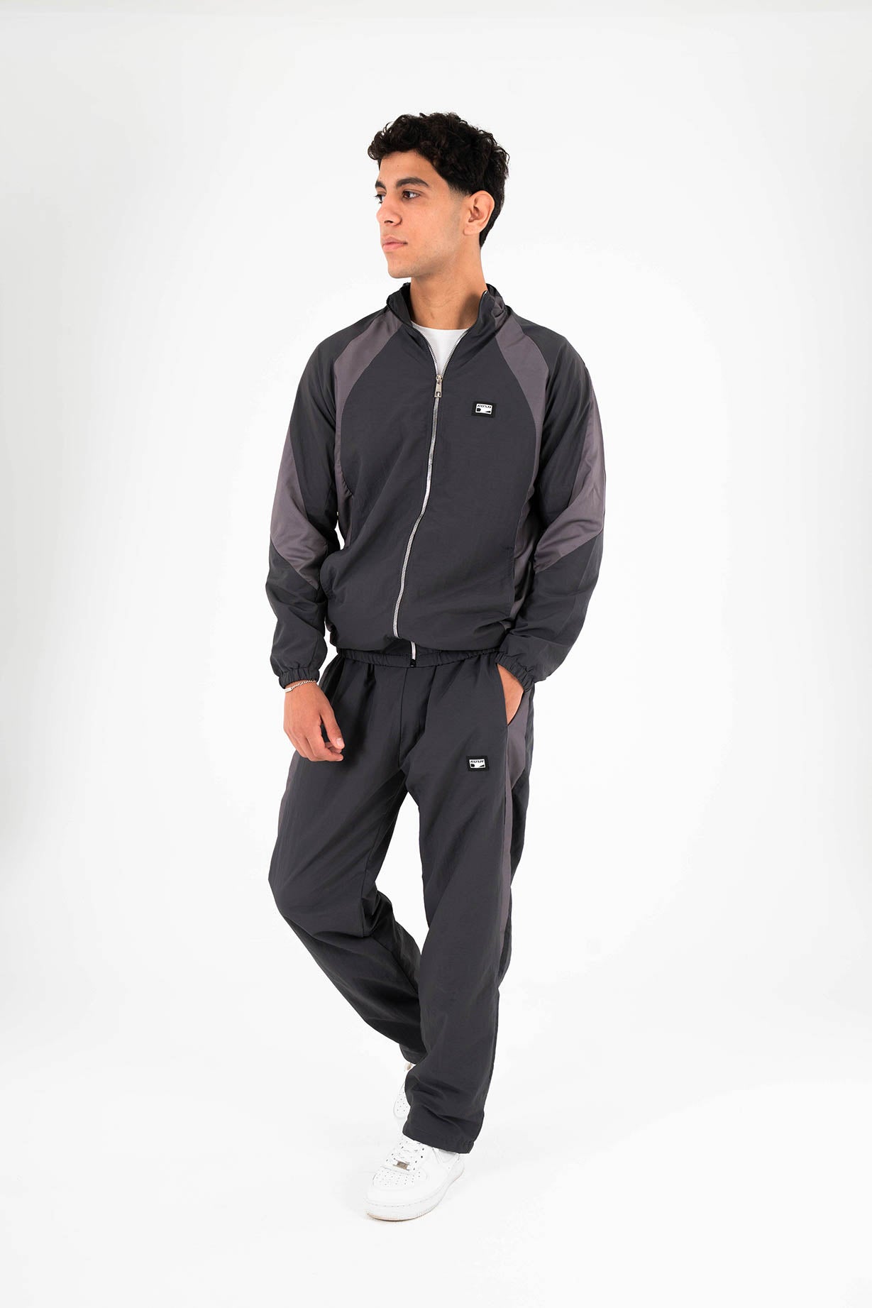 Unisex Grey Woven Pants