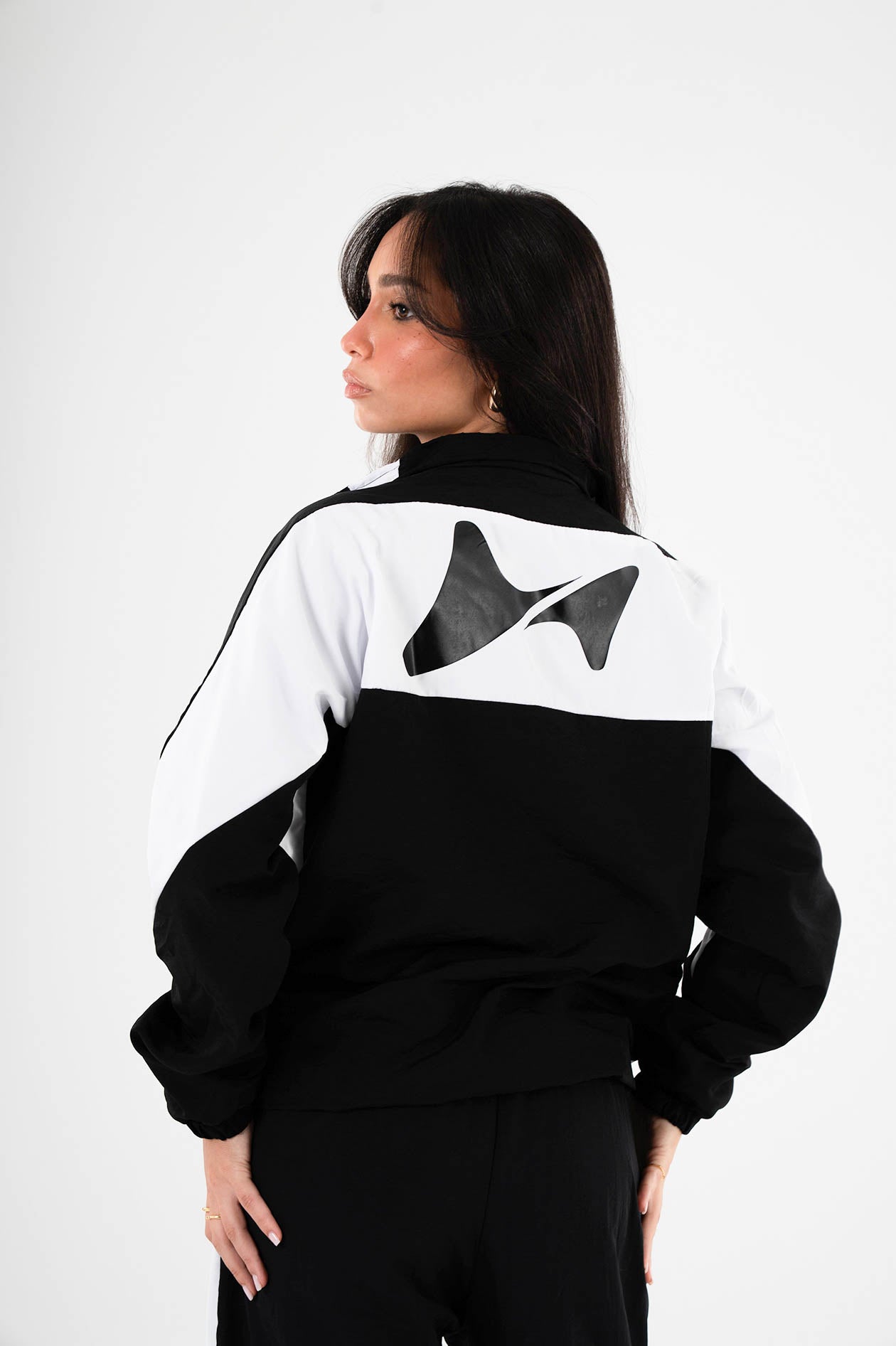 Unisex Black Woven Jacket