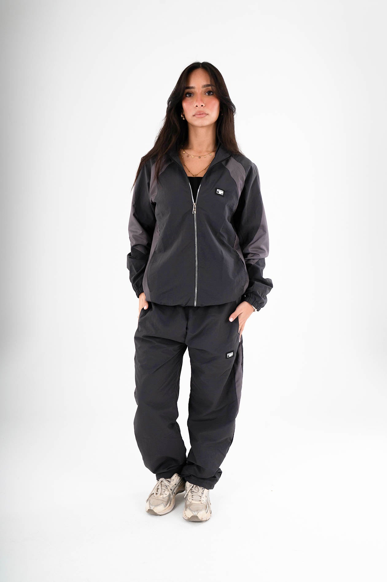 Unisex Grey Woven Pants