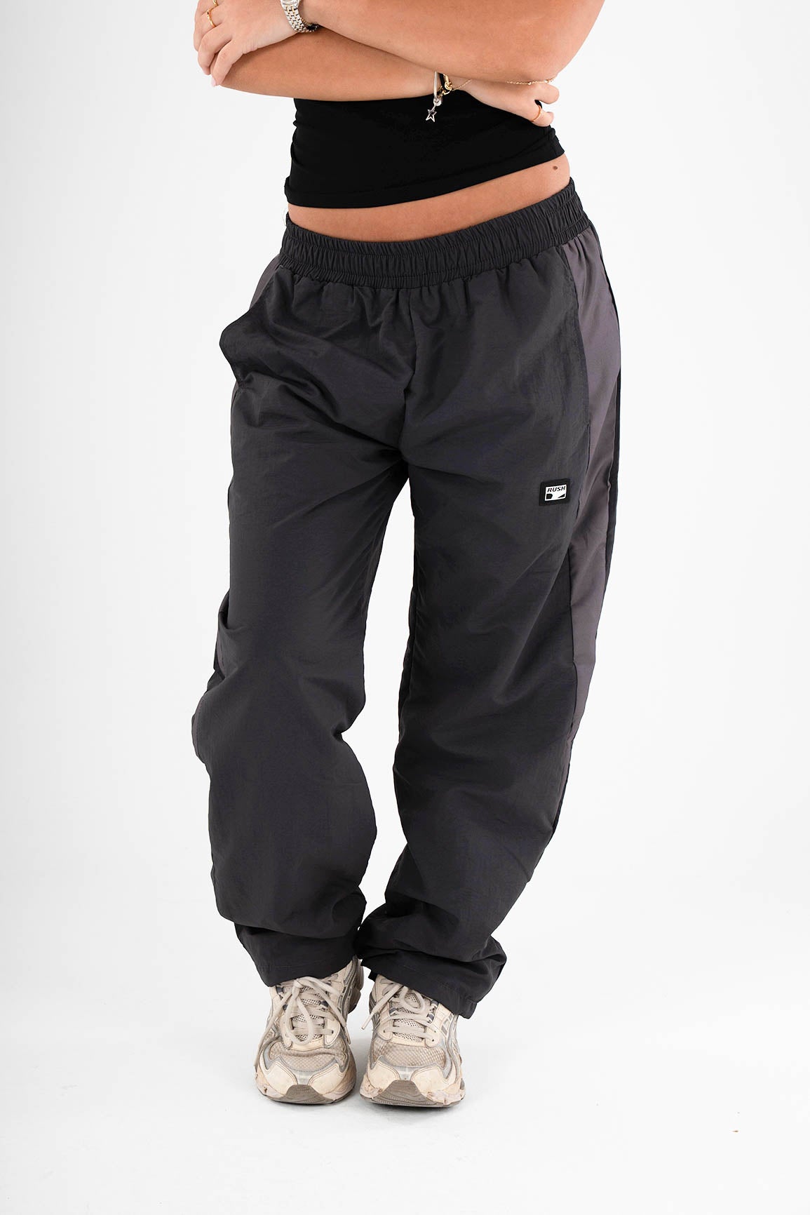 Unisex Grey Woven Pants