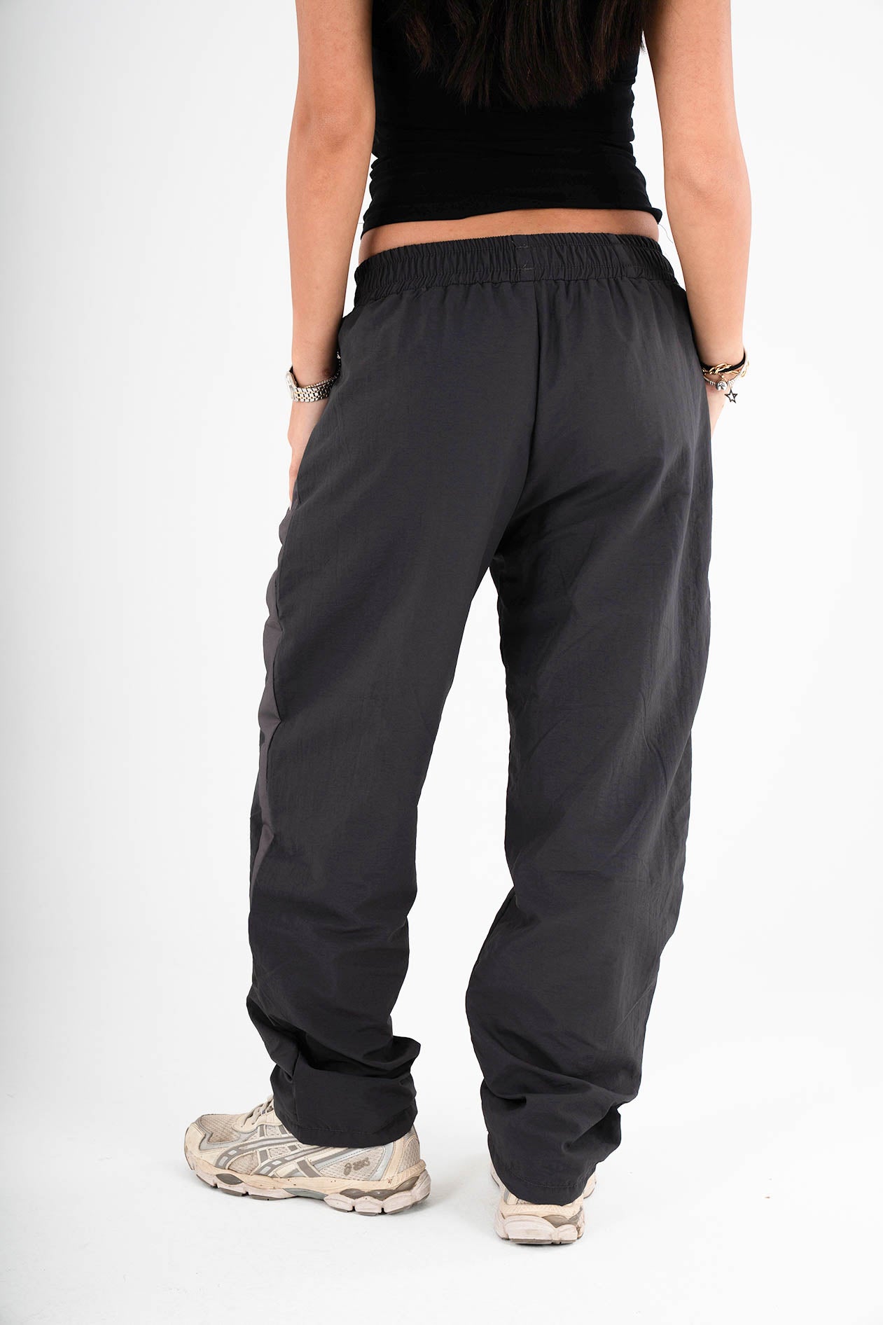 Unisex Grey Woven Pants