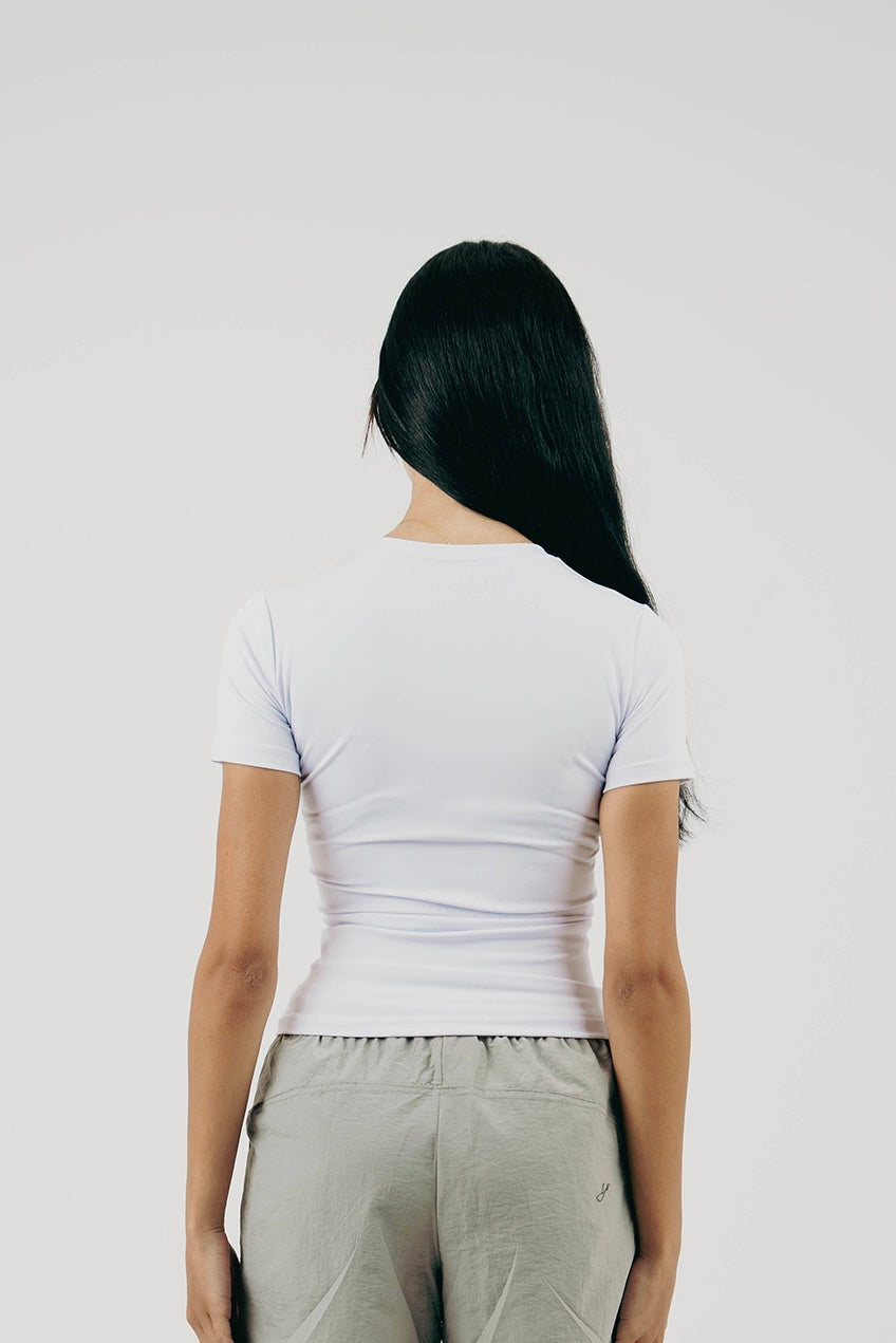 White Training Baby Tee