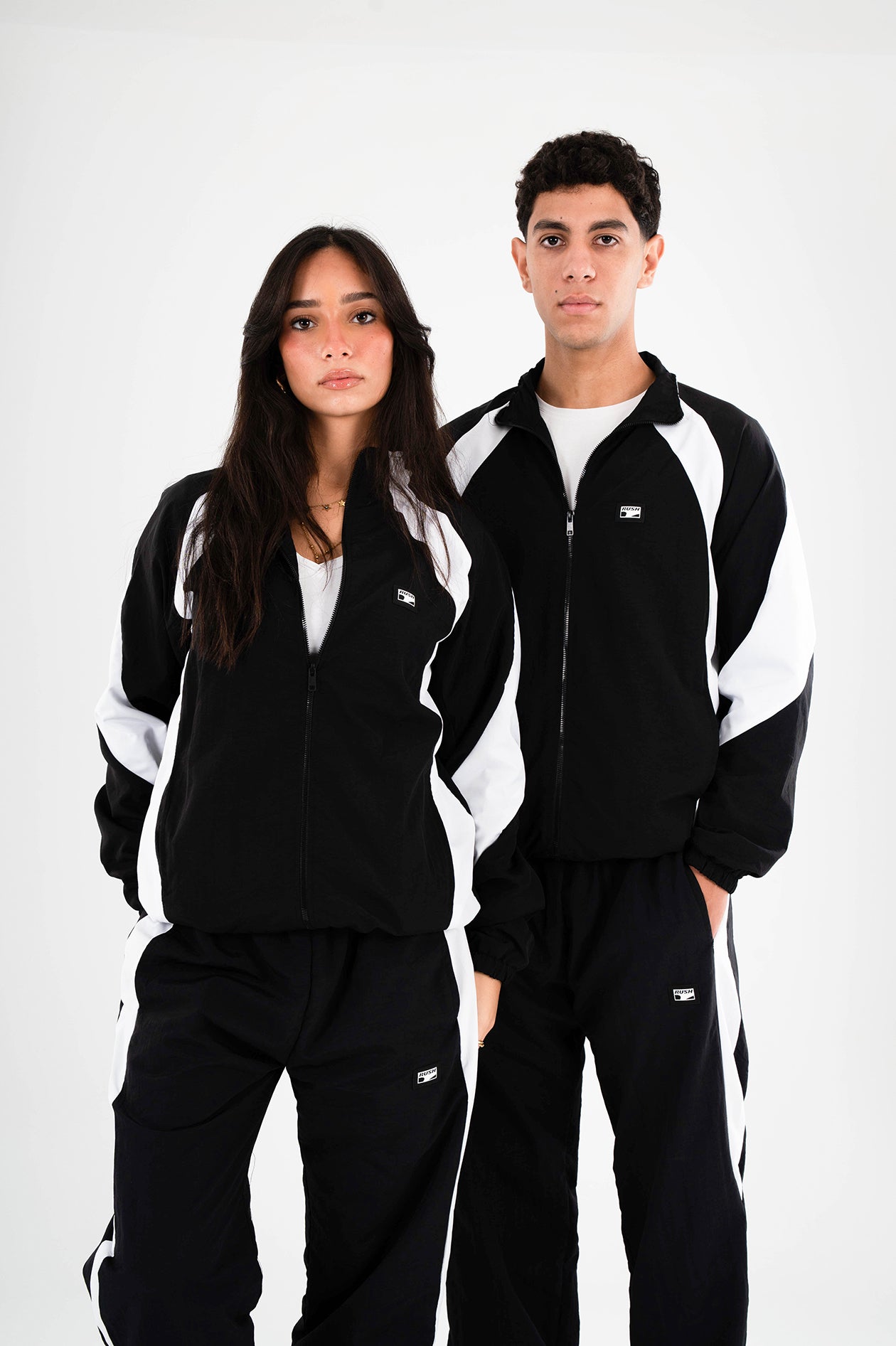 Unisex Black Woven Jacket