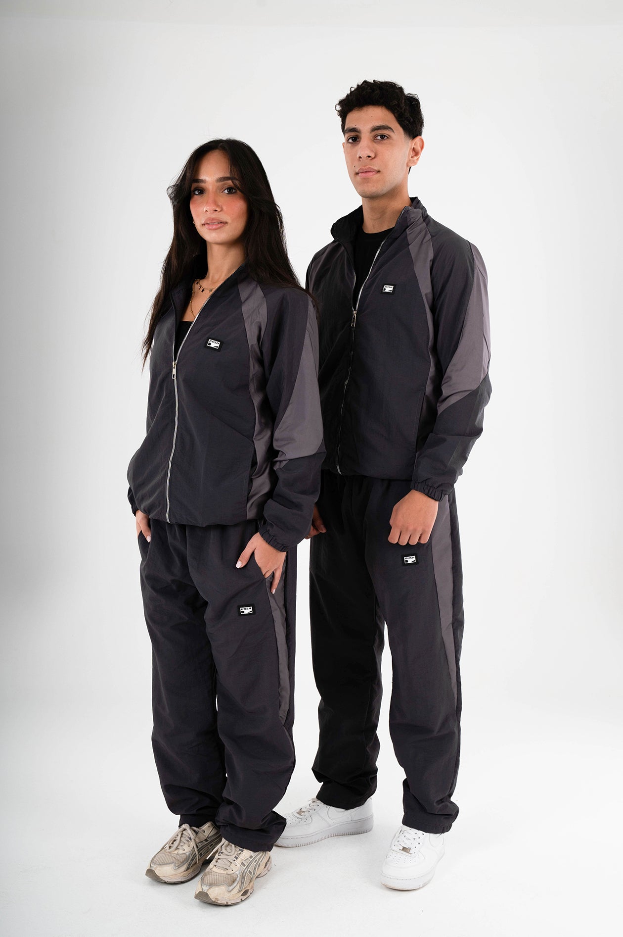 Unisex Grey Woven Pants