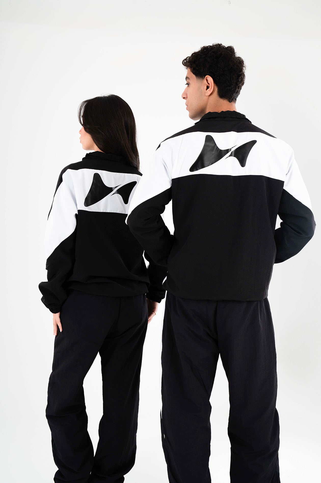 Unisex Black Woven Jacket